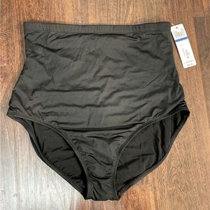 Anne Cole Size XL High Waisted Black Tankini Bottoms